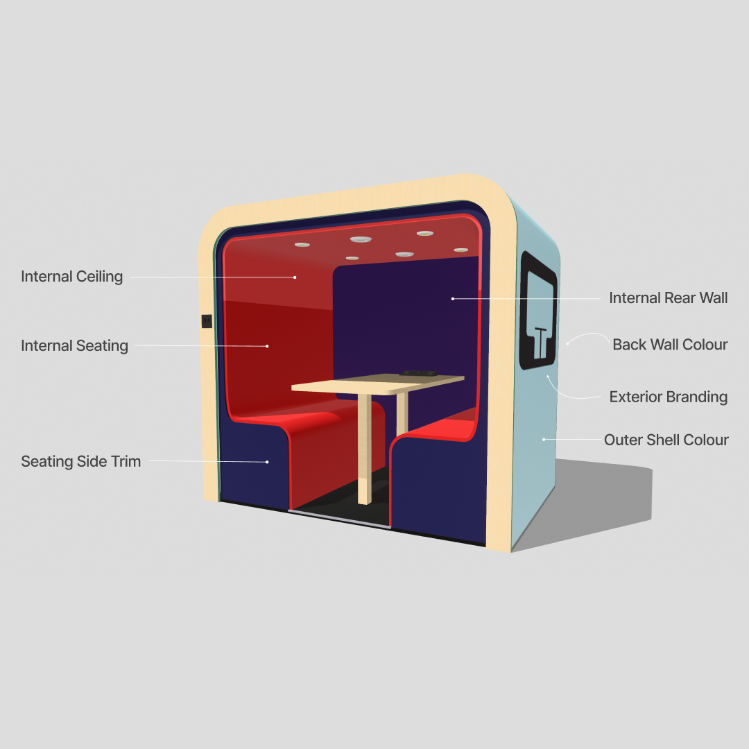Four Person Meeting Booth