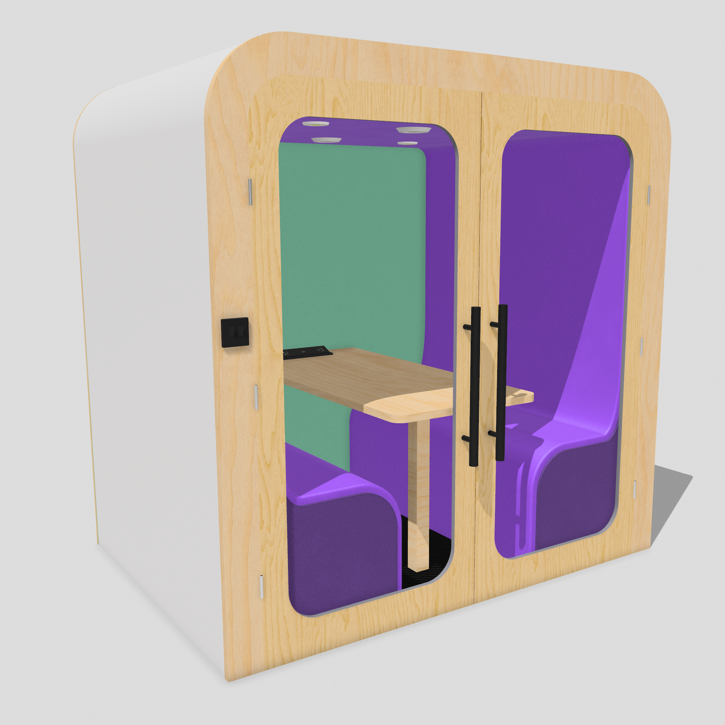 Four Person Soundproof Meeting Booth